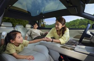 Toyota bZ3X - interior w family