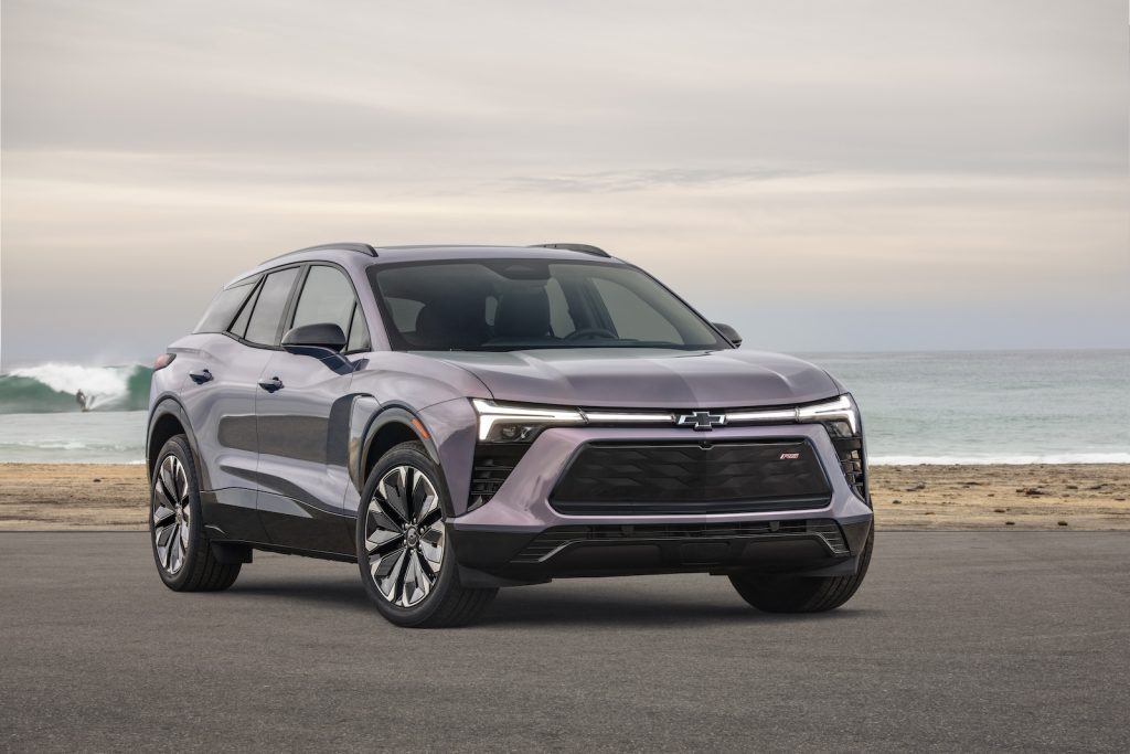 2025 Chevy Blazer EV RS front 3-4
