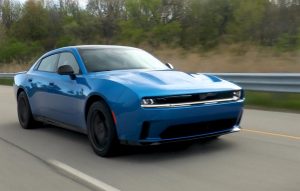 2026 Dodge Charger Daytona sedan - on track front 3-4
