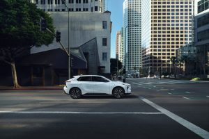 2026 Toyota bZ white side REL