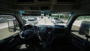 Aurora self-driving truck cab