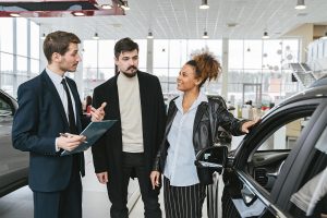 Car Buyer at Showroom