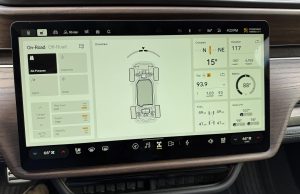 Rivian R1S - off-road display