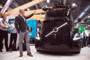 Sterling Anderson showing Aurora truck