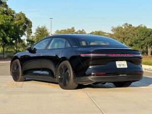 2025 Lucid Air Touring rear 3-4