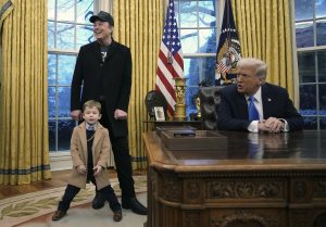 Elon Musk With Son at White House