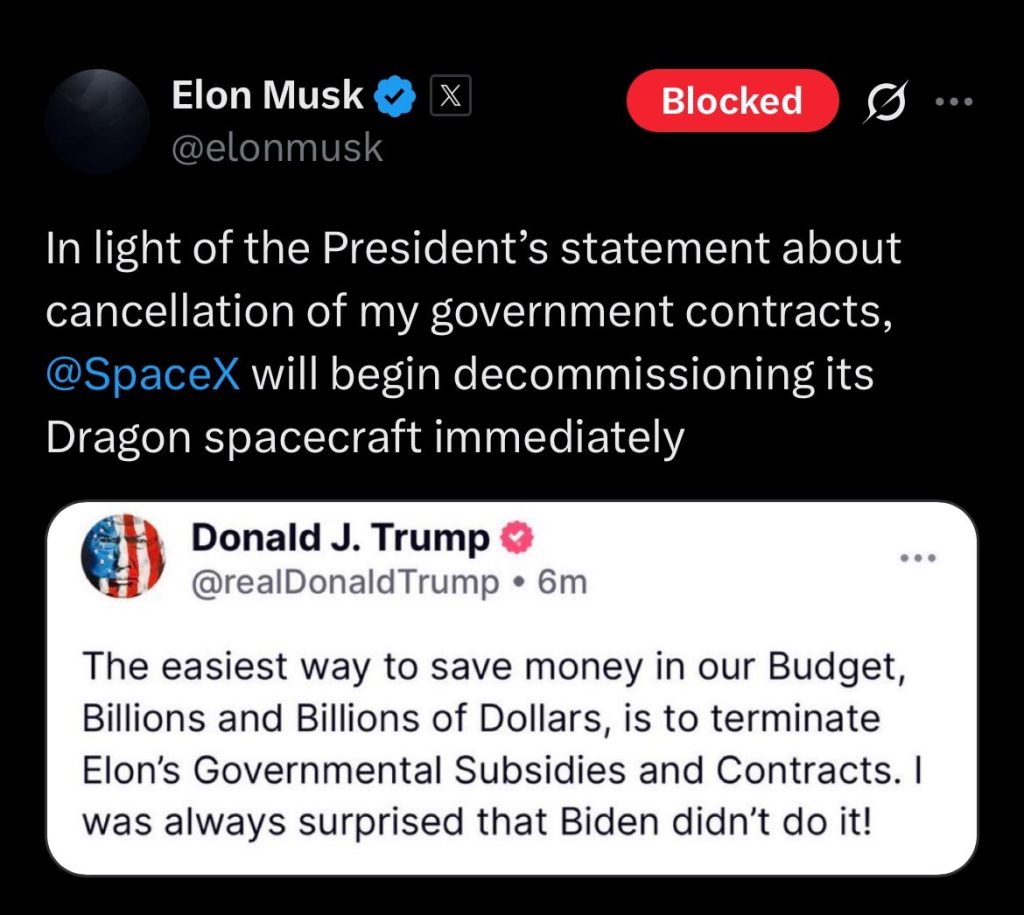 Musk - Trump Tweets