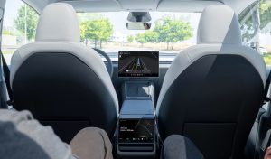 Robotaxi rear seat from Tesla REL