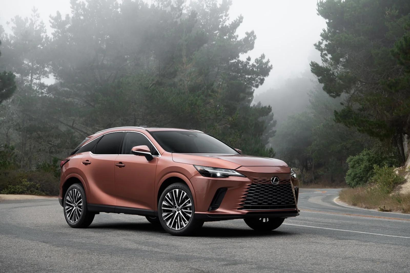 2023 Lexus RX 500h F Sport AWD - in woods REL