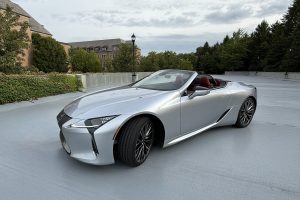 2025 Lexus LC 500 Convertible front 3-4