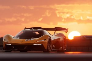 Chevrolet Corvette CX-R - front sunset