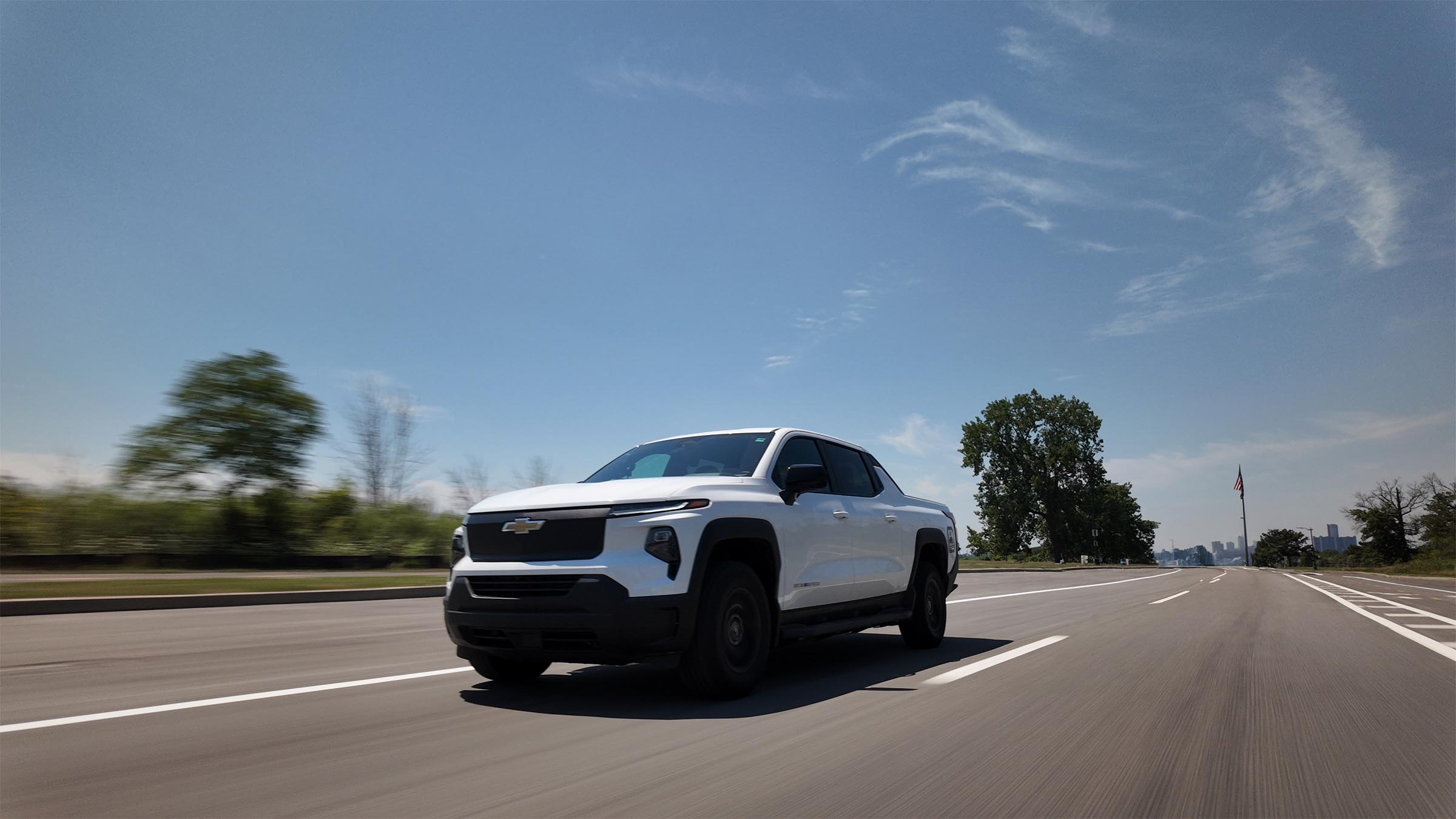 Chevrolet Silverado EV Work Truck - Record Mileage - driving