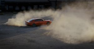 Dodge Charger Scat Pack - burning rubber