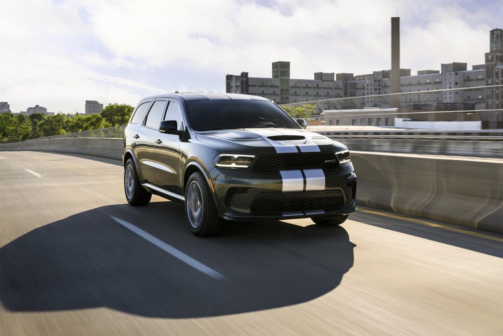 Dodge Durango Hellcat Jailbreak - driving front 3-4