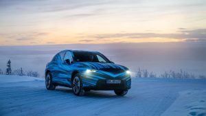 Mercedes-Benz GLC EV - in camo front 3-4