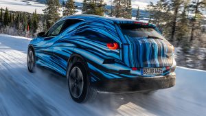 Mercedes-Benz GLC EV - in camo rear 3-4