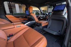 2025 Lexus LX 700h Ultra Luxury rear seats REL