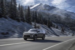 2026 Jeep Grand Wagoneer - driving w mountains