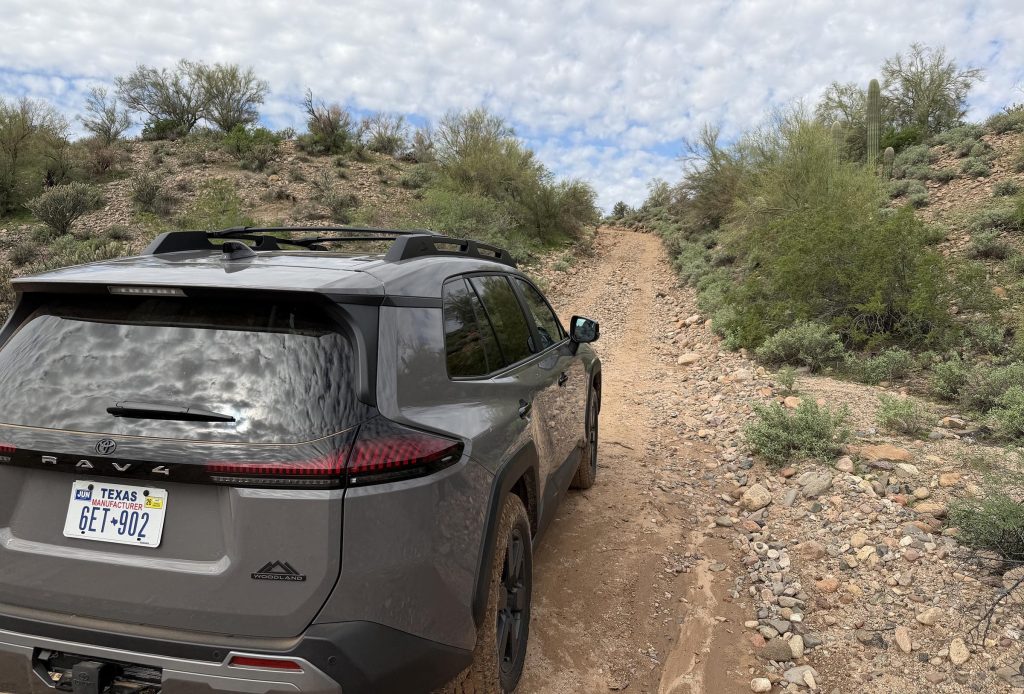 2026 Toyota RAV4 Woodland - climbing hill rear detail
