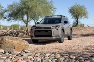 2026 Toyota RAV4 Woodlands - rock foreground posed