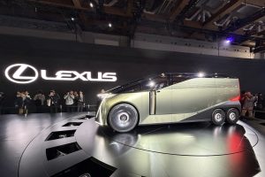 Lexus LS concept ute side on stand Tokyo 2025