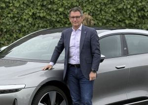 Lucid CEO Mark Winterhoff with Air