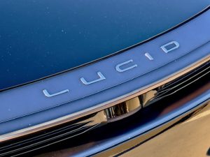2025 Lucid Air Grand Touring hood logo