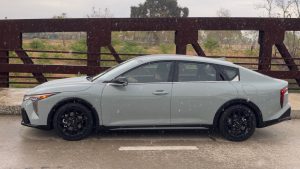 2025 Kia K4 GT side gray