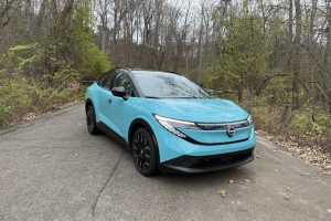 2026 Nissan Leaf Premium Plus front 3-4