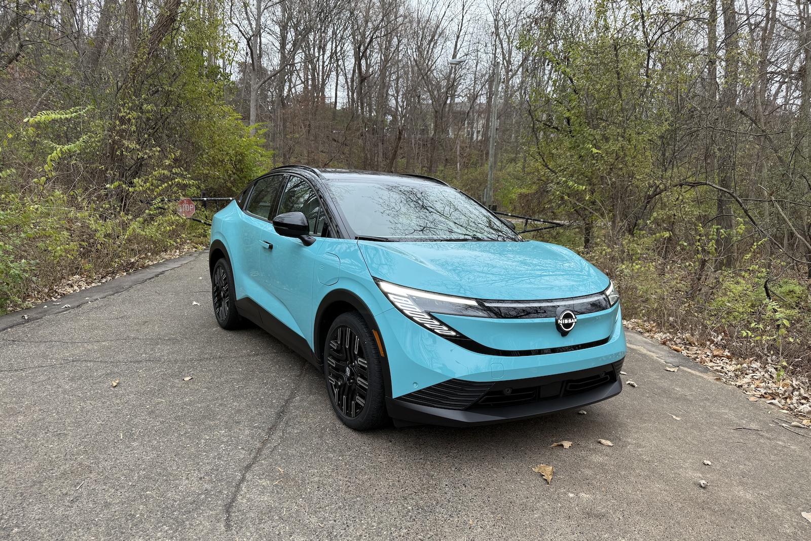 2026 Nissan Leaf Premium Plus front 3-4