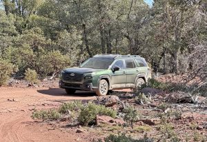 2026 Subaru Outback - on trail front 3-4
