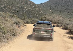 2026 Subaru Outback - rear on trail