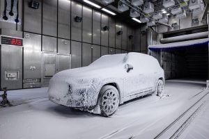 2027 Mercedes-Benz GLB - front 3-4 winter testing