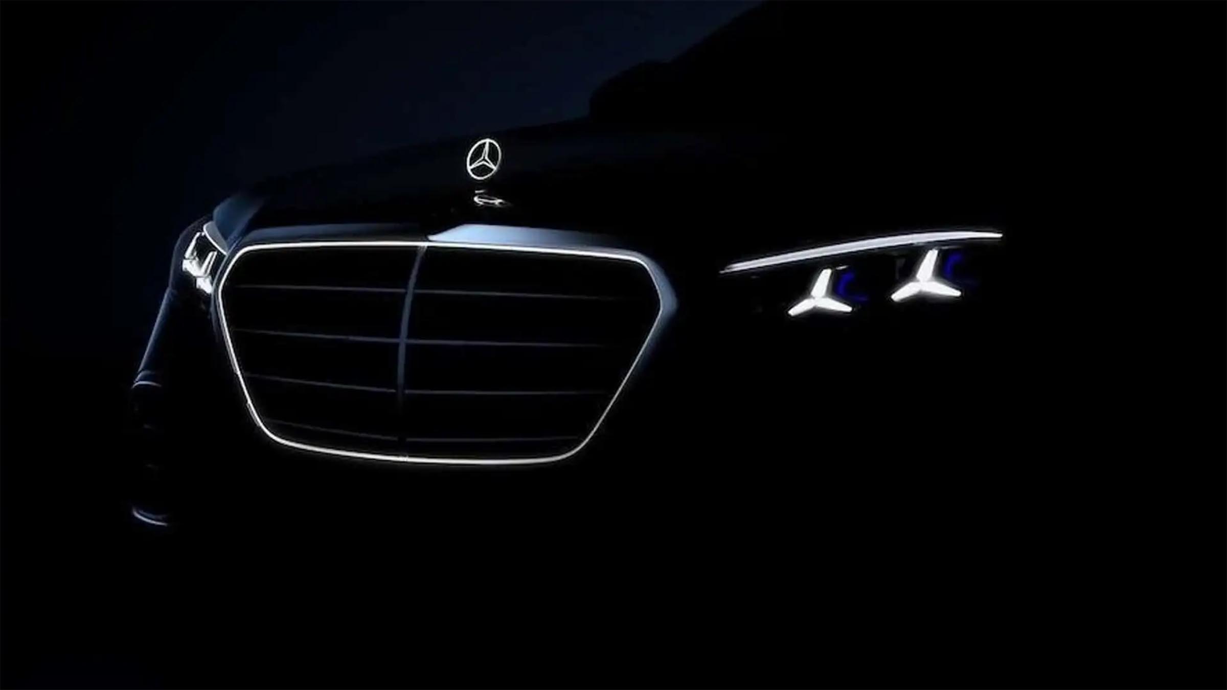2027 Mercedes-Benz S-Class - front end at night