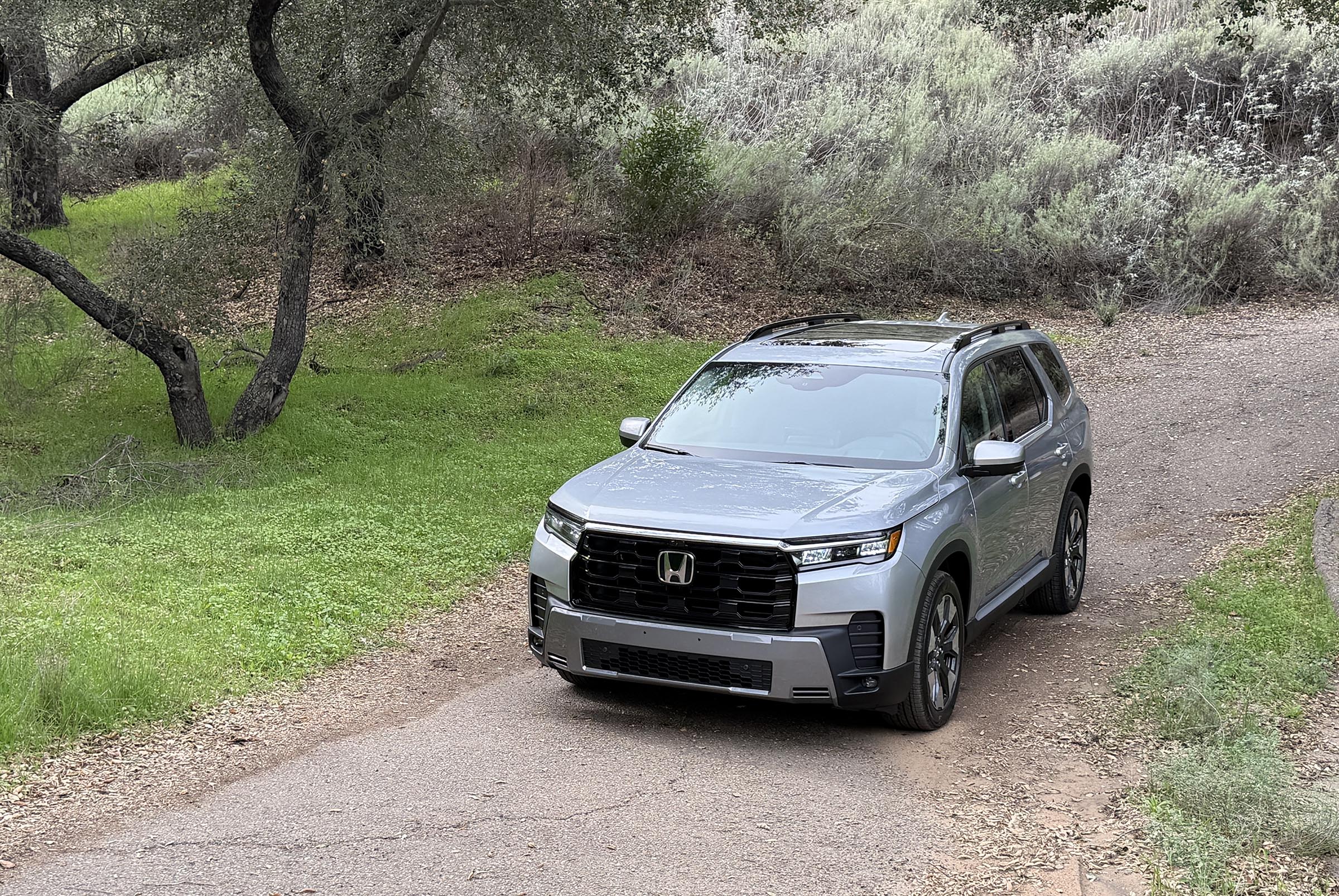 Honda Pilot – in woods front 3-4 Honda Pilot - in woods front 3-4