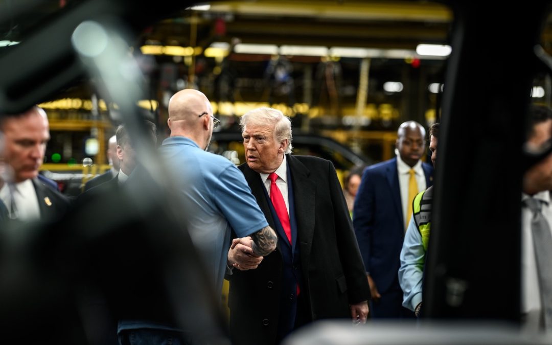 Ford Worker Suspended After Verbal Confrontation With Trump in Detroit