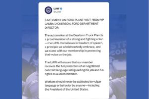 UAW Statement on Sabula