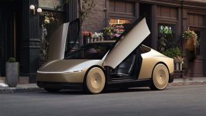 Tesla Steering Wheel-Less Cybercab