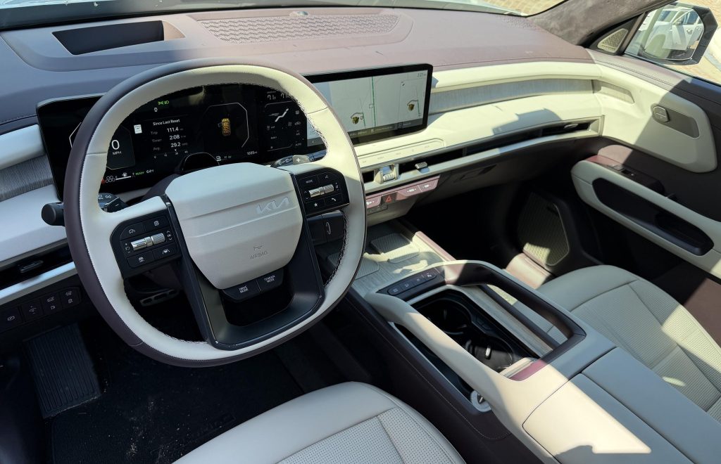 2027 Kia Telluride X-Pro - front row and IP