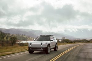 Rivian R2 - driving