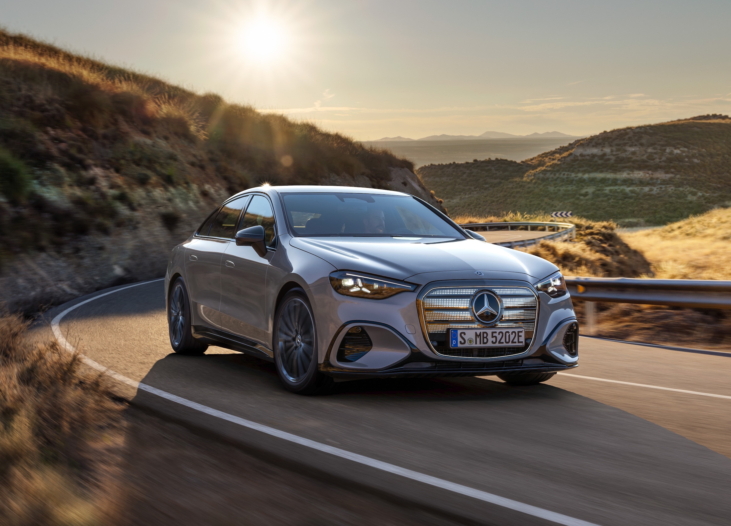 2027 Mercedes C-Class EV driving