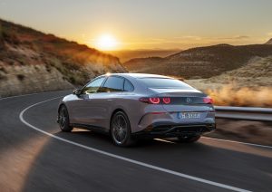 2027 Mercedes C-Class EV rear driving