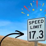 Speed Limit 17.3 Sign