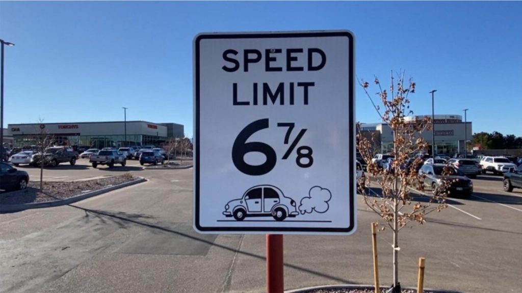 Speed Limit 6-7-8 Sign