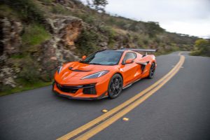 2026 Chevrolet Corvette ZR1X orange driving
