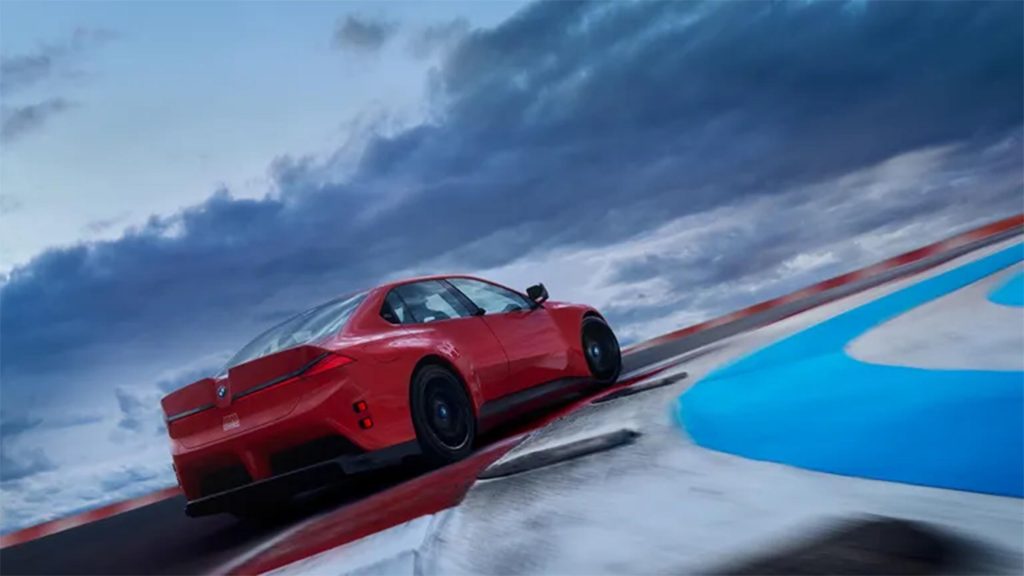 BMW M Concept Neue Klasse - rear on track