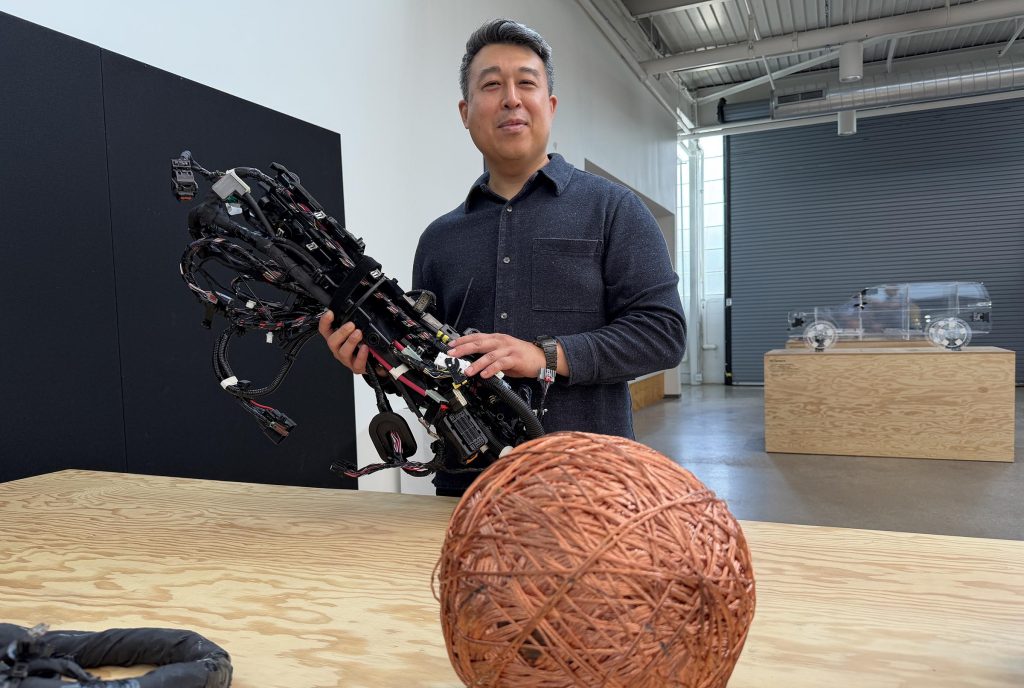 Rivian R2 - wiring harness and copper ball