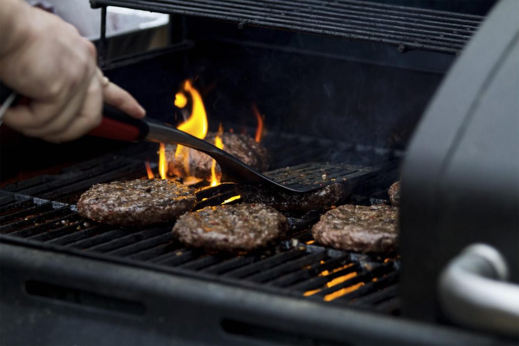 Grilling Hamburgers