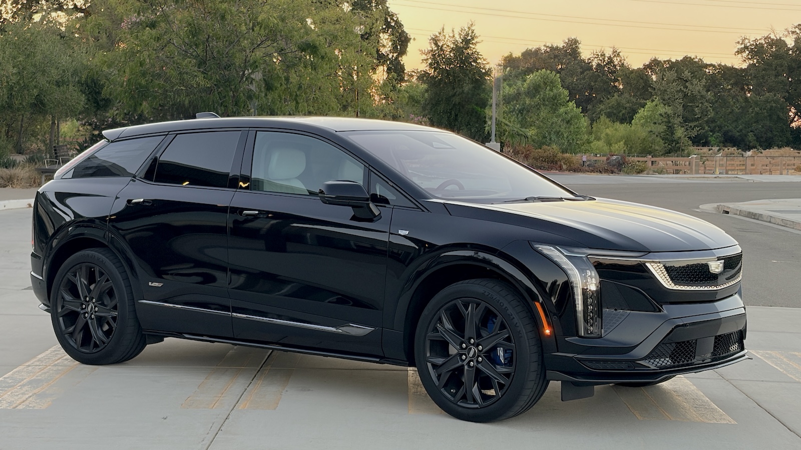 2026 Cadillac Optiq-V front black 2026 Cadillac Optiq-V front black