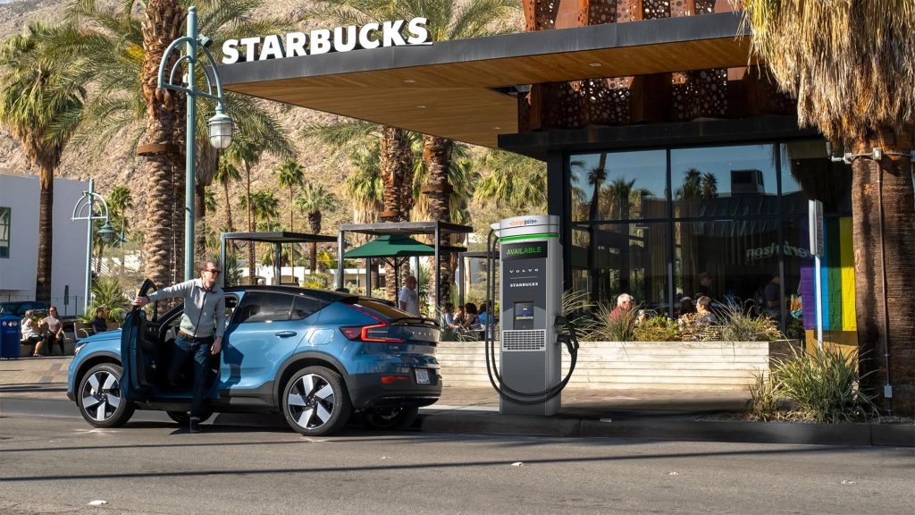 EV Charger at Starbucks